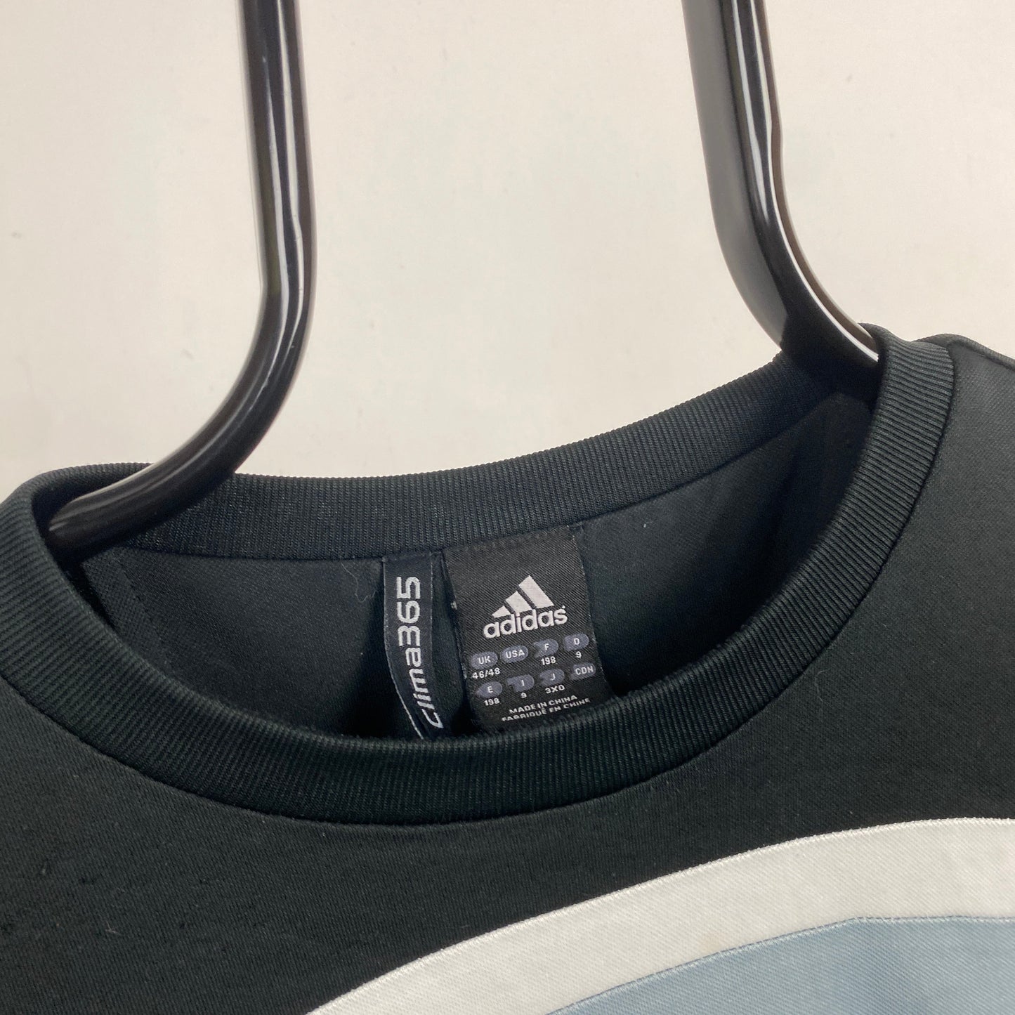 00s Adidas Derby Football Sweatshirt Grey XL