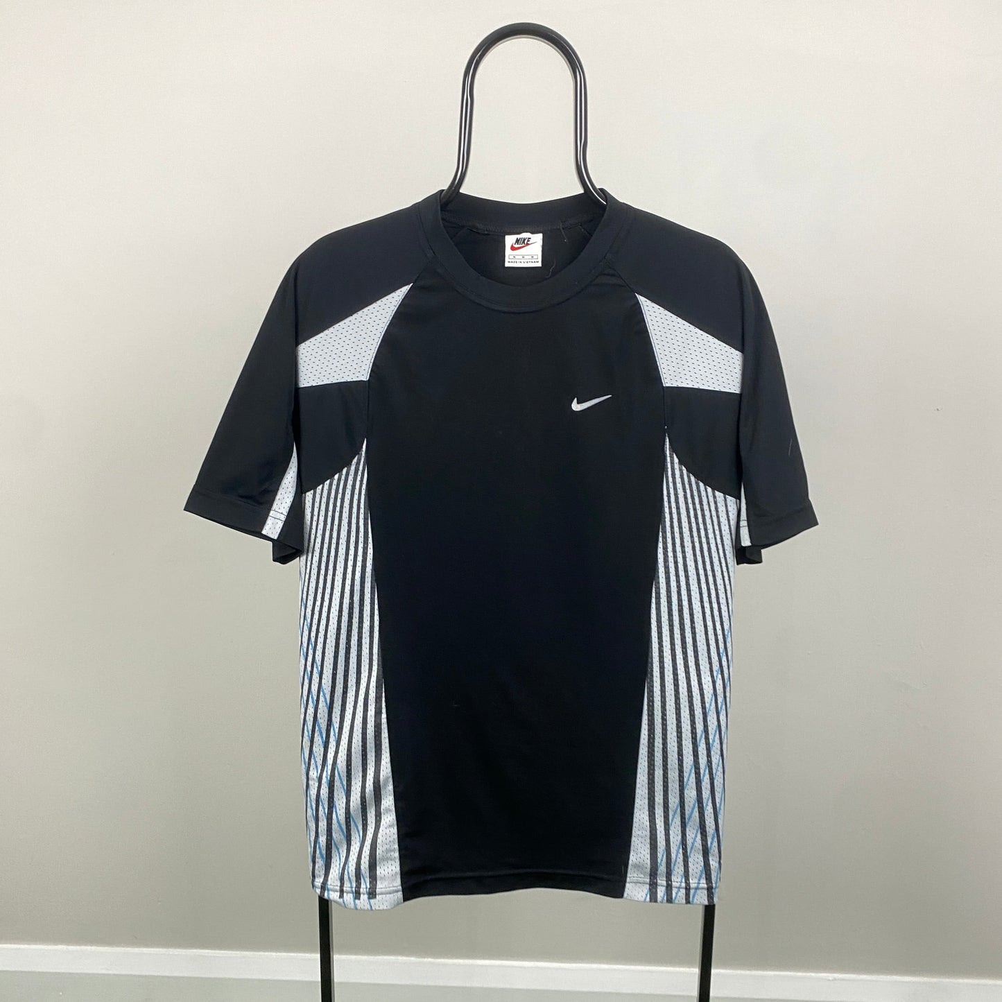 90s Nike Football Shirt T-Shirt Black Medium