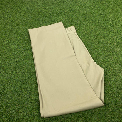 Retro Dickies Cargo Trousers Joggers Brown Large