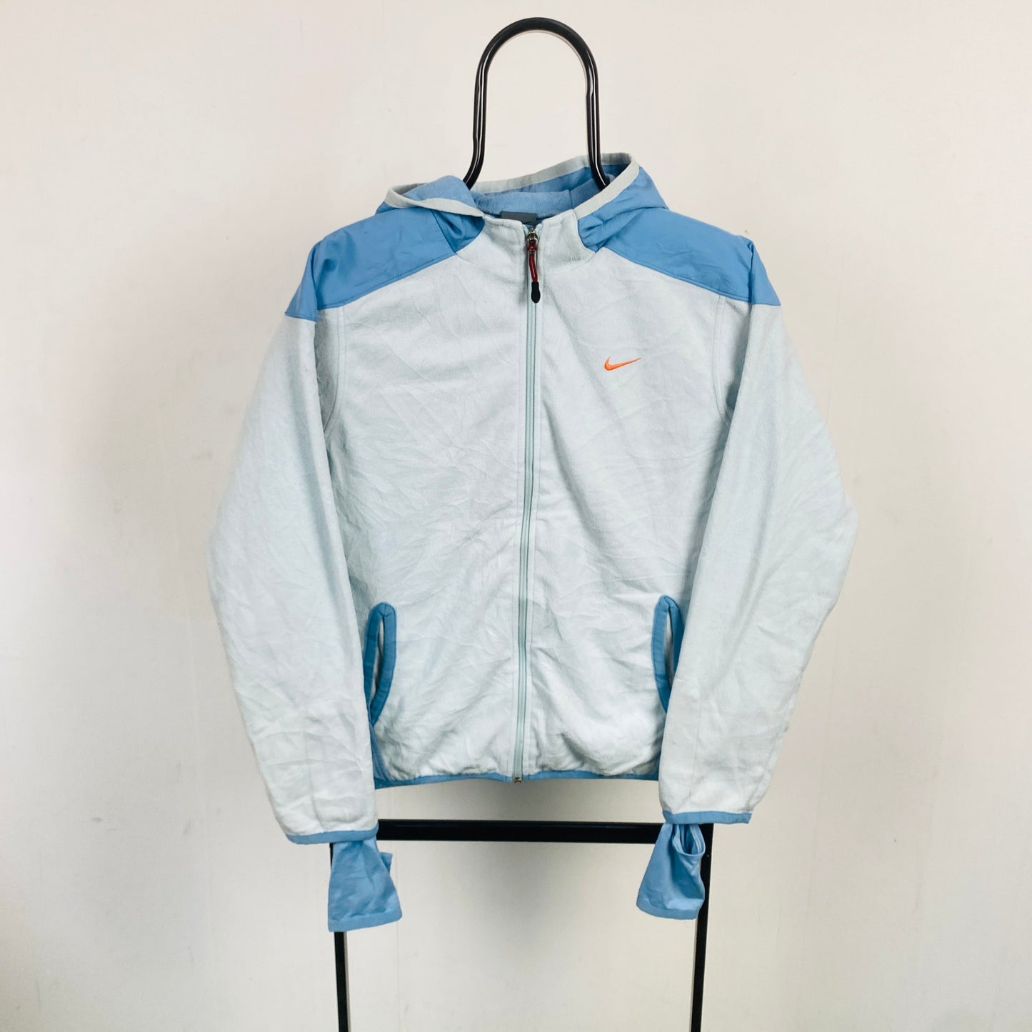 00s Nike Fleece Zip Hoodie Baby Blue Small