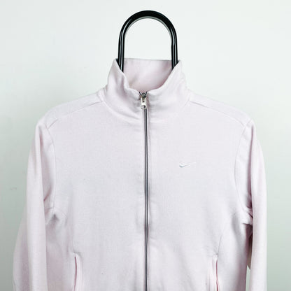 00s Nike Zip Fleece Sweatshirt Pink Womens Large