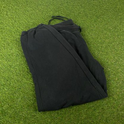 00s Nike Wide Leg Cotton Joggers Black Large