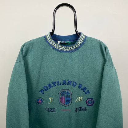 90s Portland Bay Sweatshirt Green Large