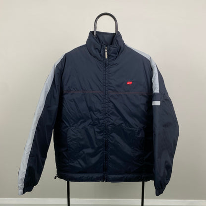 00s Nike Puffer Jacket Blue Medium