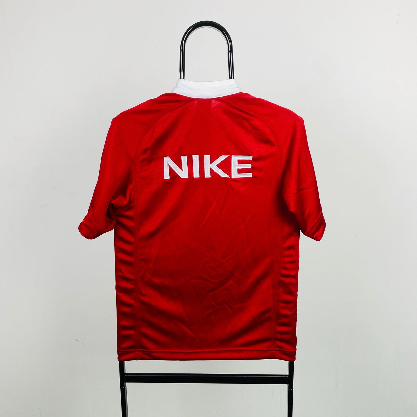 90s Nike Nylon Basketball T-Shirt Red Small