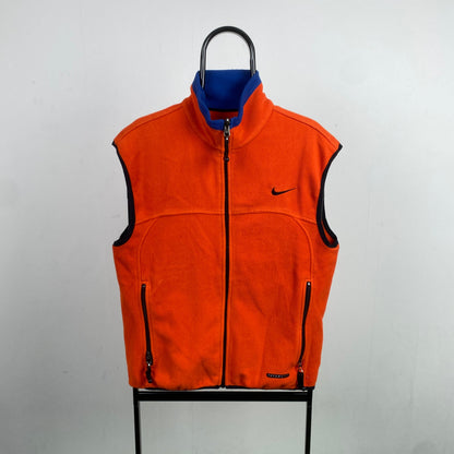 90s Nike ACG Fleece Sweatshirt Orange Medium/Small