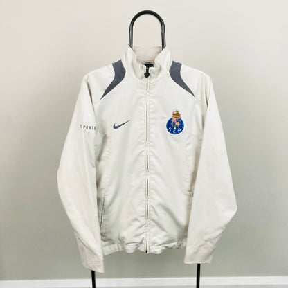 00s Nike T90 Porto FC Windbreaker Jacket Grey Medium