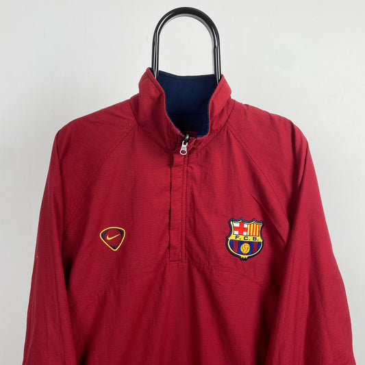 00s Nike Barcelona Reversible Coat Jacket Red Blue Large