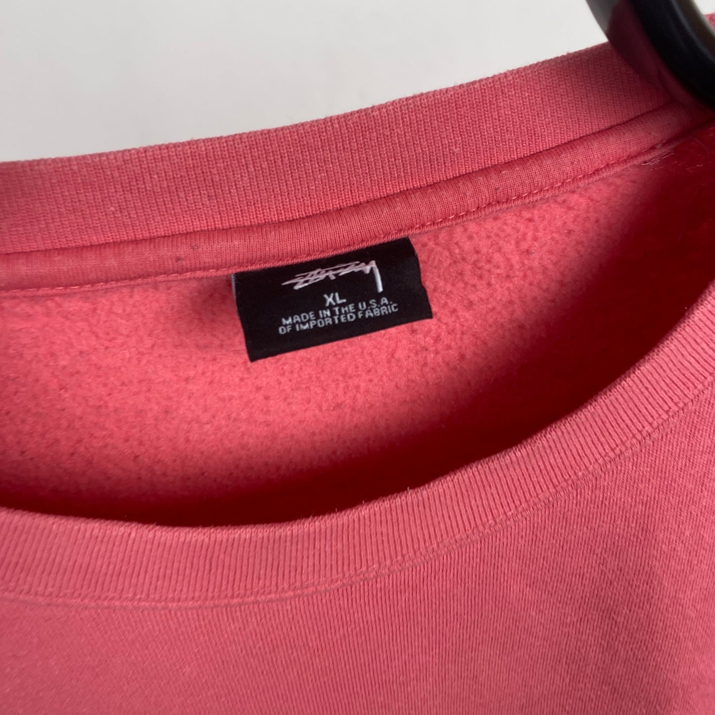 Retro 00s Stussy Sweatshirt Pink XL