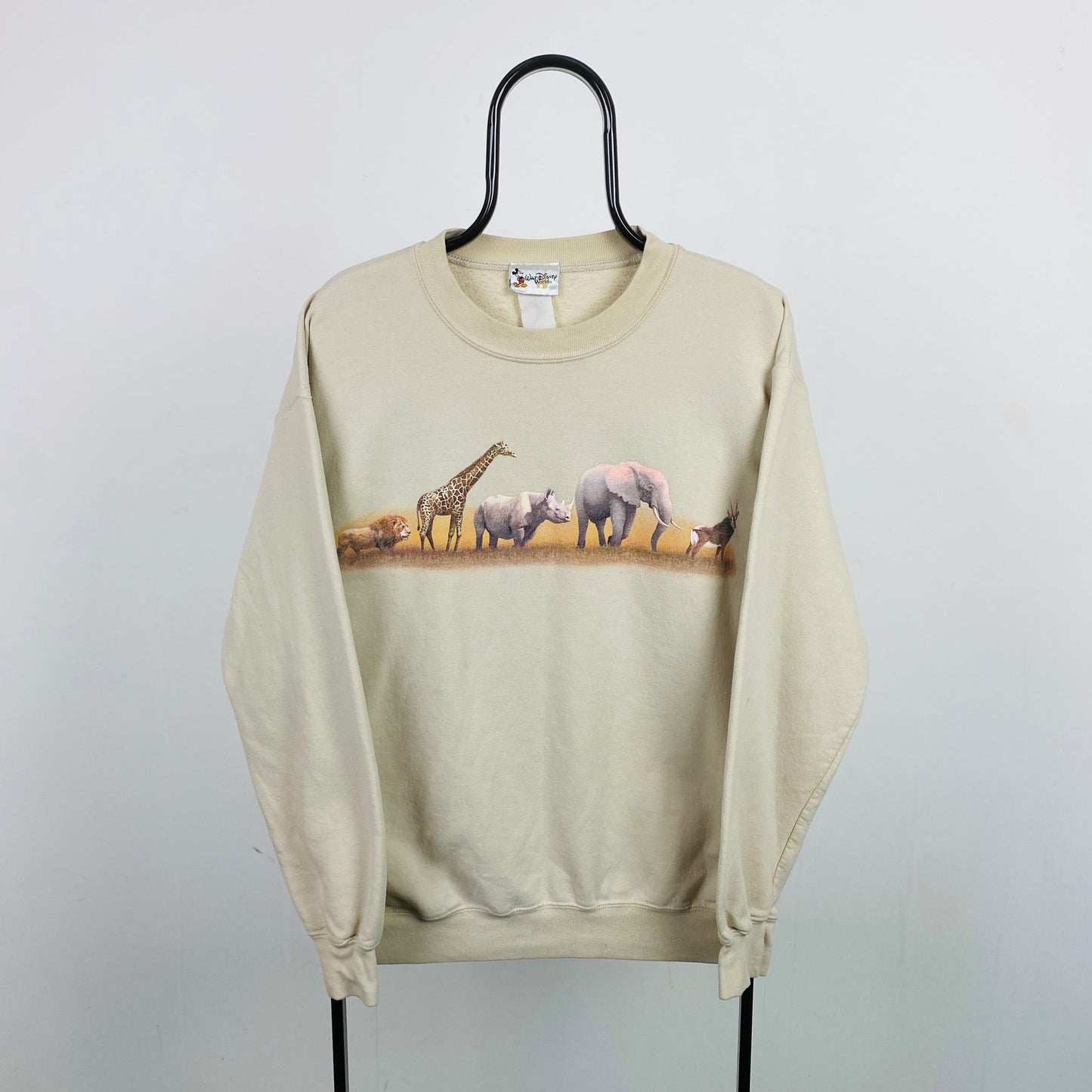 Retro Disney Safari Sweatshirt Brown Large
