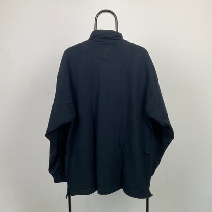 90’s Nike 1/4 Zip Sweatshirt Black Large