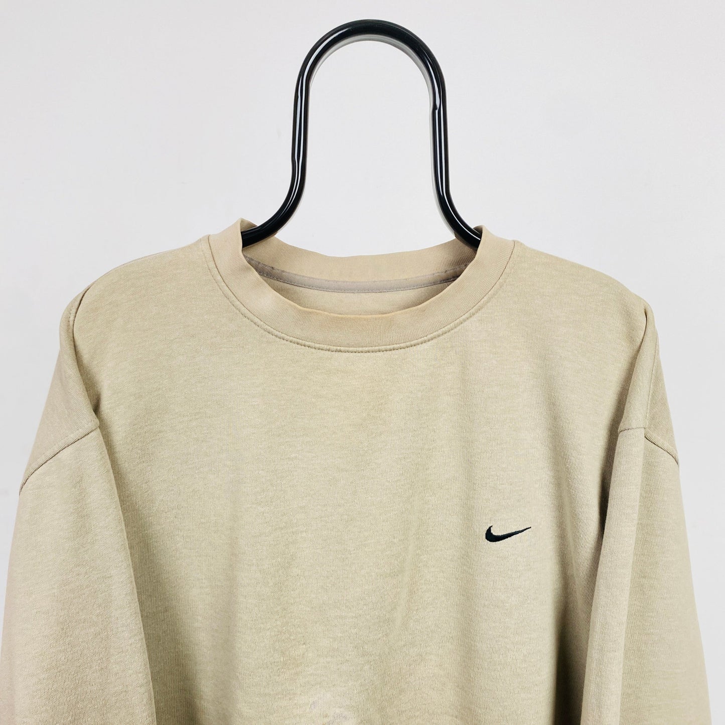 00s Nike Cropped Sweatshirt Brown XXL