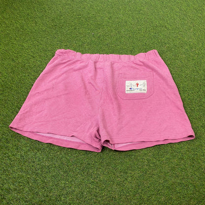 Retro 90s Champion Cotton Shorts Pink XL
