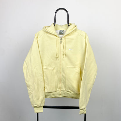 00s Nike Zip Hoodie Yellow Large
