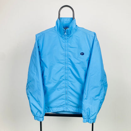 00s Nike Hex Windbreaker Jacket Blue Small