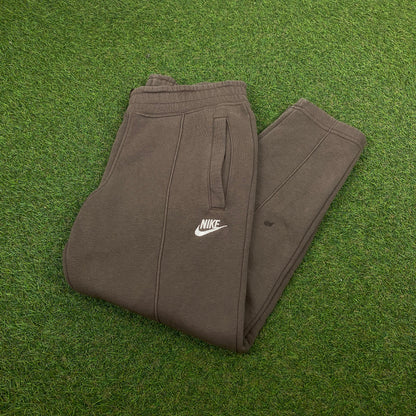 00s Nike Cotton Joggers Brown XS