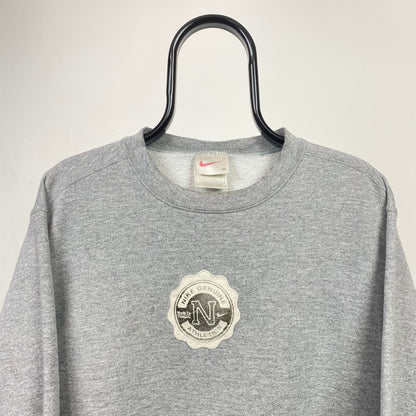 90s Nike Sweatshirt Grey Medium