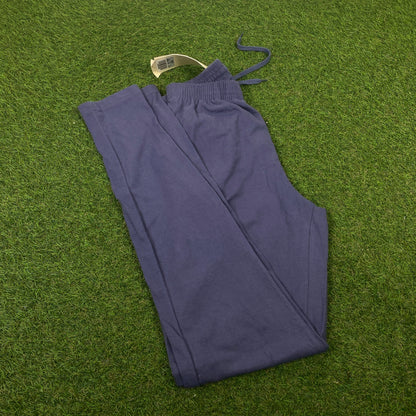 00s Nike Wide Leg Cotton Joggers Blue XS