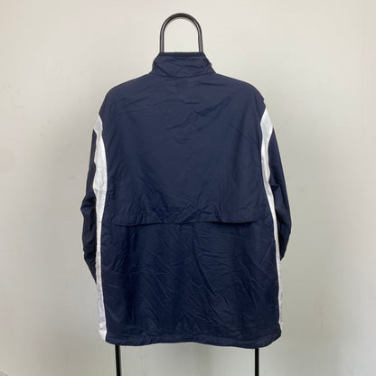 90s Nike Court Windbreaker Jacket Blue Medium