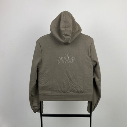 Women’s 00s Nike Zip Hoodie Brown Medium