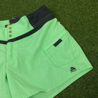 00s Nike ACG Swim Shorts Green Large