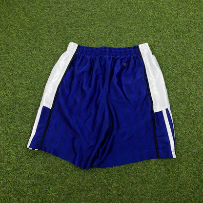 90s Adidas Nylon Shorts Blue Small