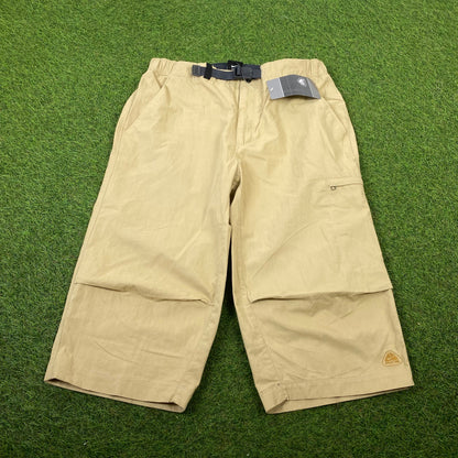 90s Nike ACG Belted Cargo Shorts Brown Large