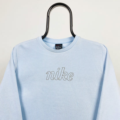 90s Nike Sweatshirt Baby Blue XS