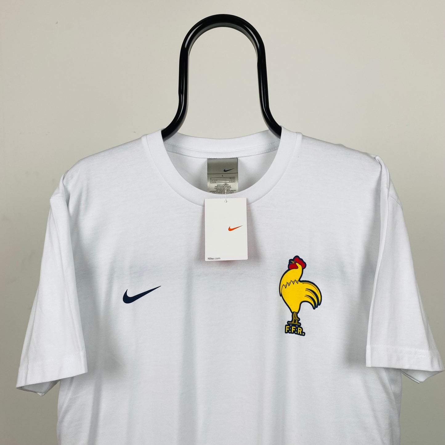 Vintage Nike France Rugby T-Shirt White XL