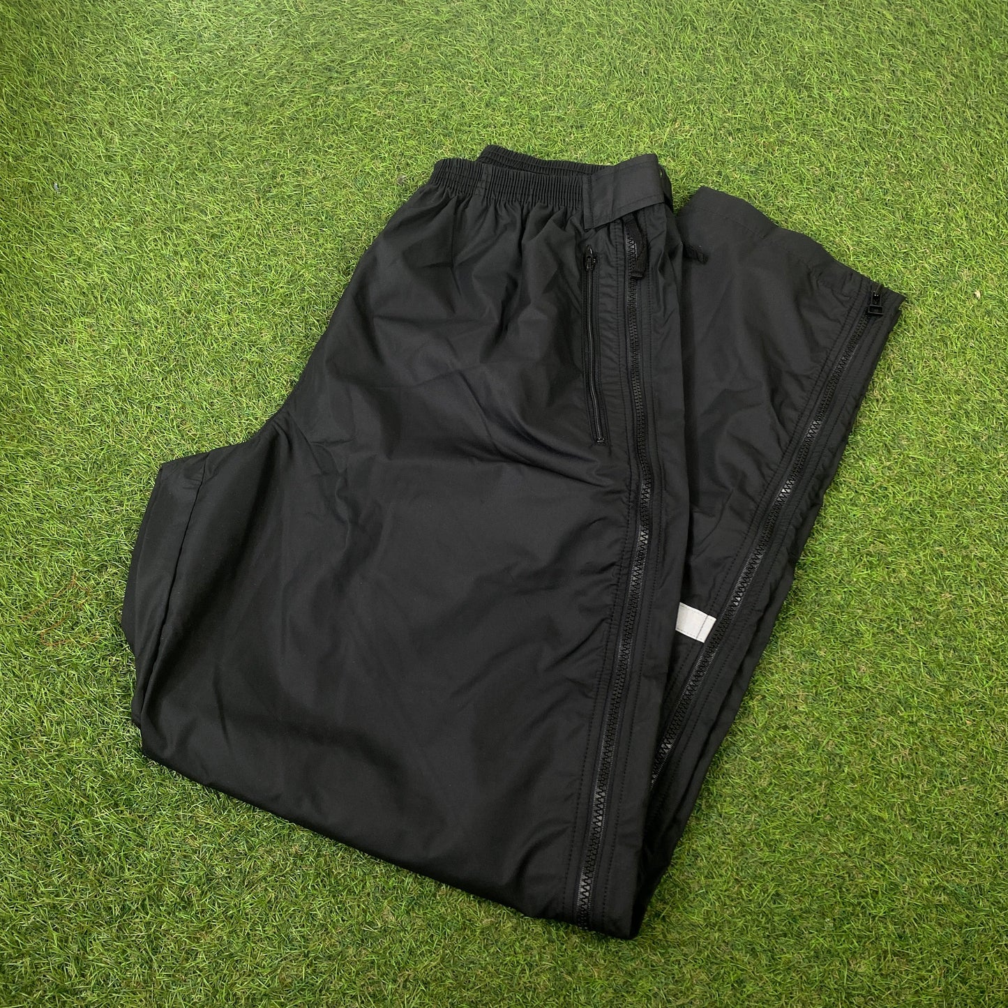 90s Nike Zip Off Joggers Black Large