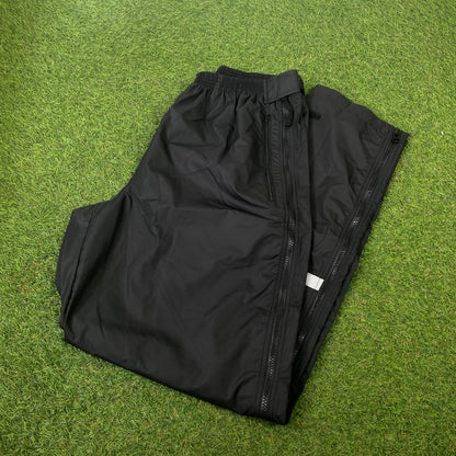 90s Nike Zip Off Joggers Black Large