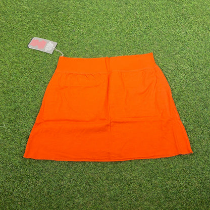 90s Nike Reversible Skirt Orange Grey Small