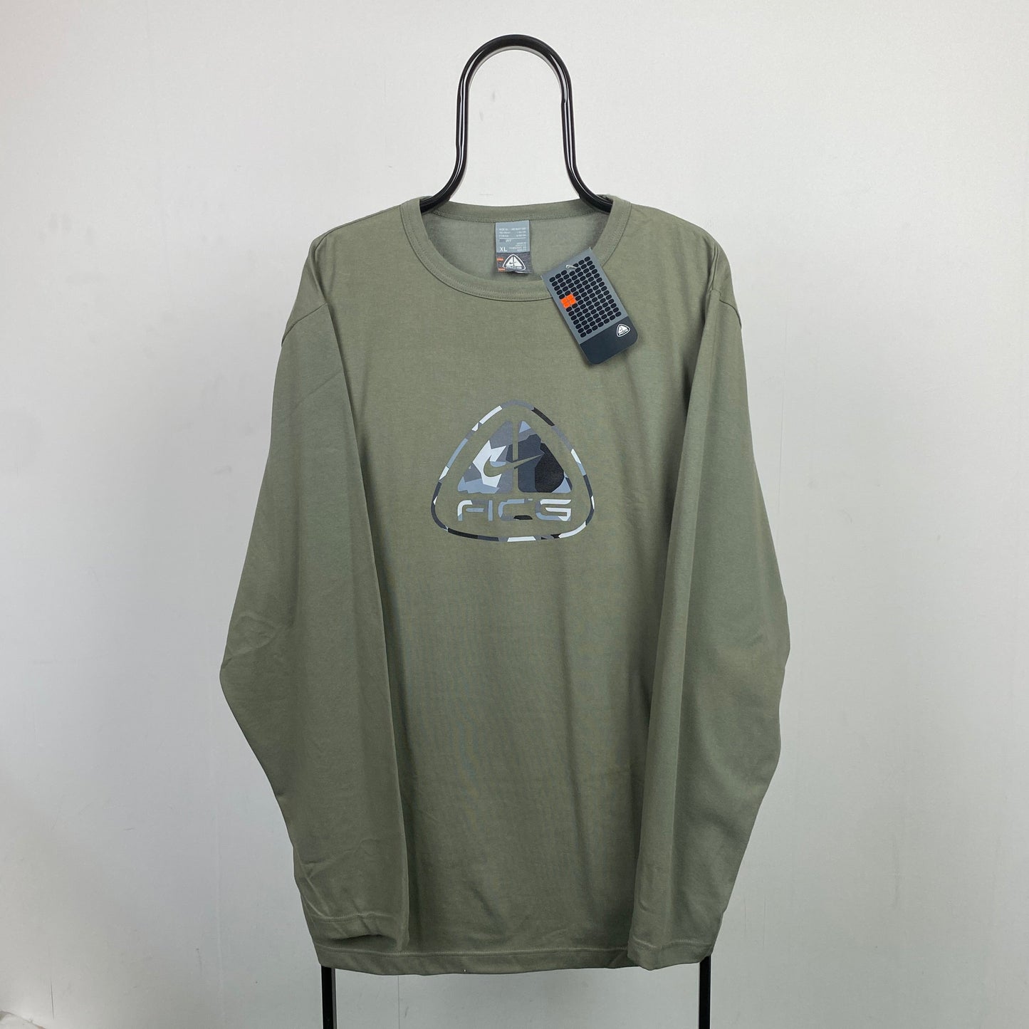 00s Nike ACG Long Sleeve T-Shirt Green XL
