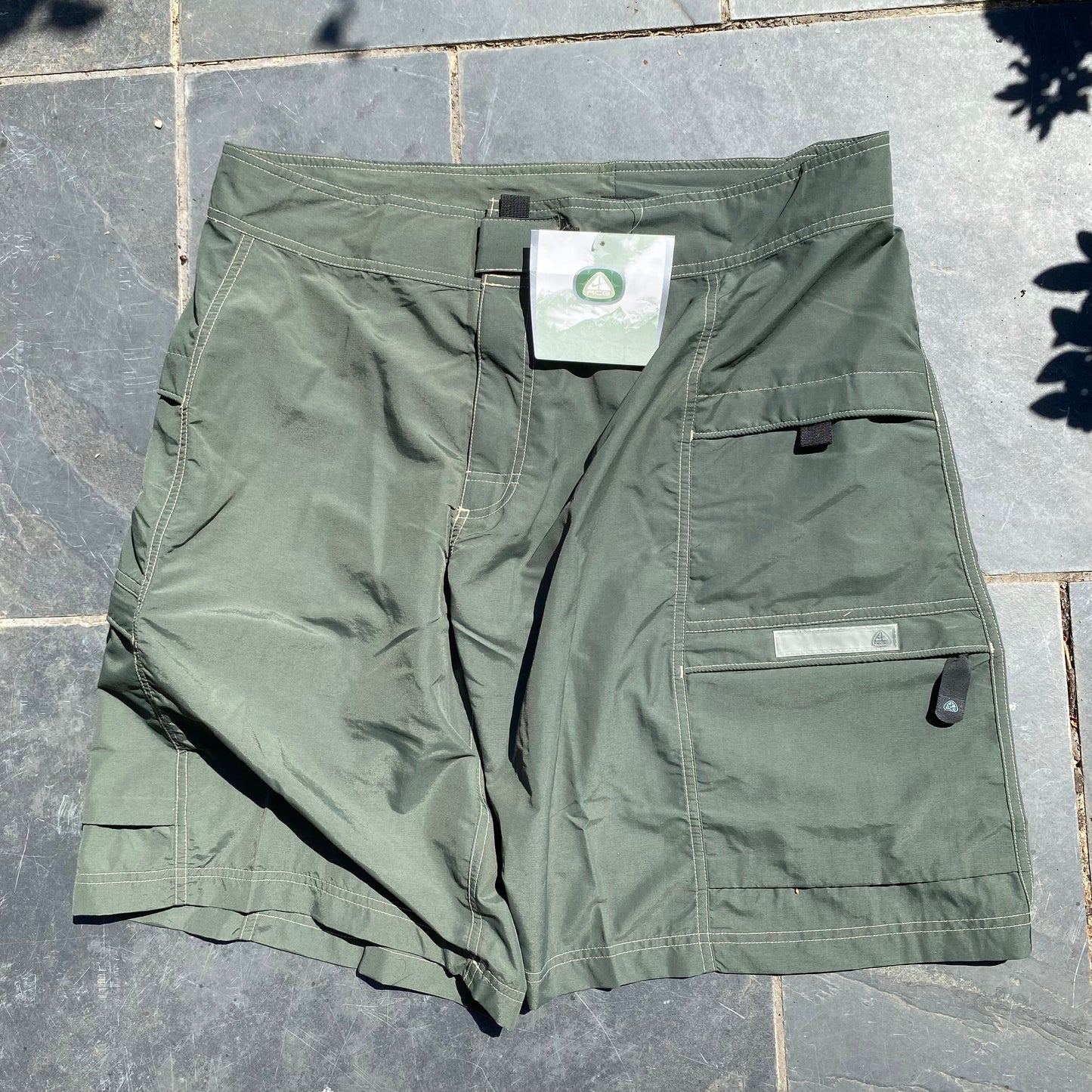 Vintage Nike ACG Cargo Shorts Green XL