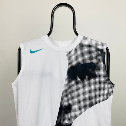 00s Nike Rafael Nadal Vest T-Shirt White Medium