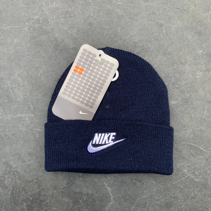 Vintage Nike Beanie Hat Blue