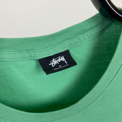 90s Stussy T-Shirt Green Small