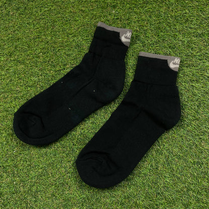 Vintage Nike Reveal Socks Black UK6-12