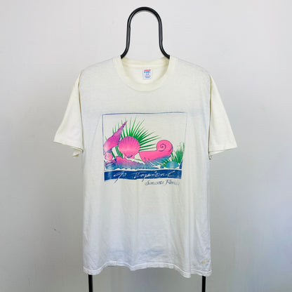 Retro Florida Tourist T-Shirt White XL