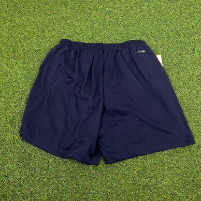 90s Nike Nylon Running Shorts Blue XS