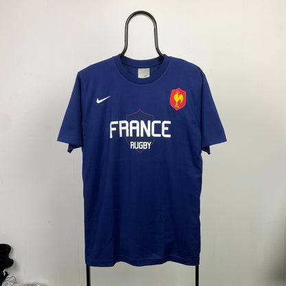 90s Nike France Rugby T-Shirt Blue XL
