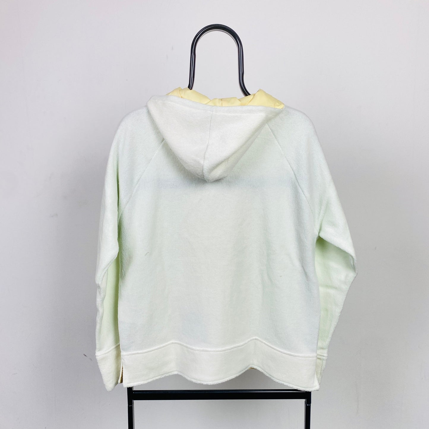 00s Nike Teddy Fleece Hoodie White Cream Small