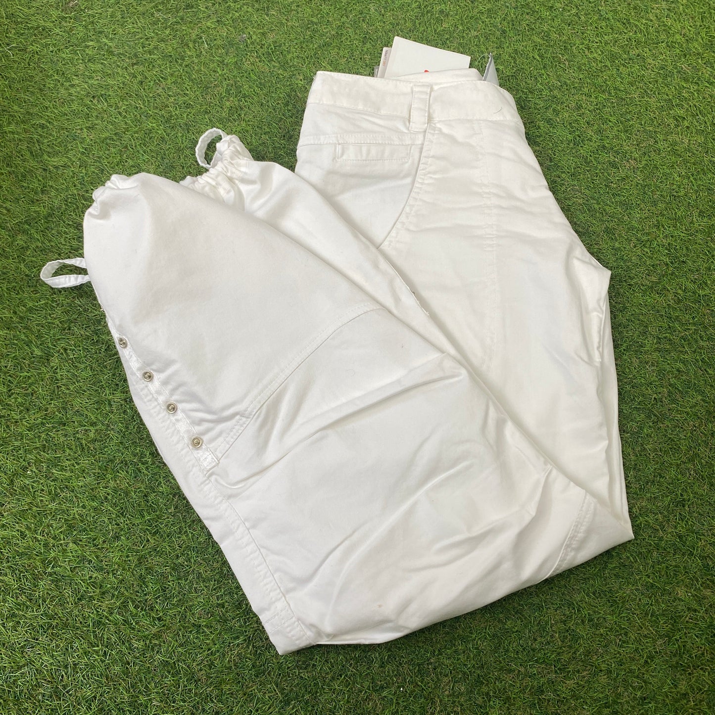 00s Nike Parachute Joggers White XS
