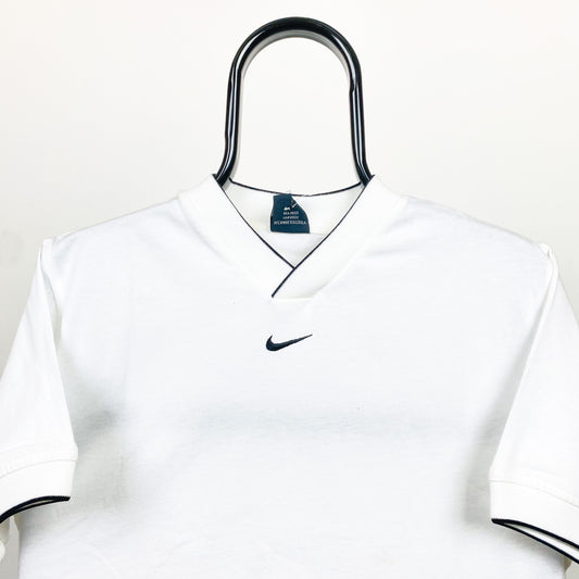 90s Nike Centre Swoosh T-Shirt White XS