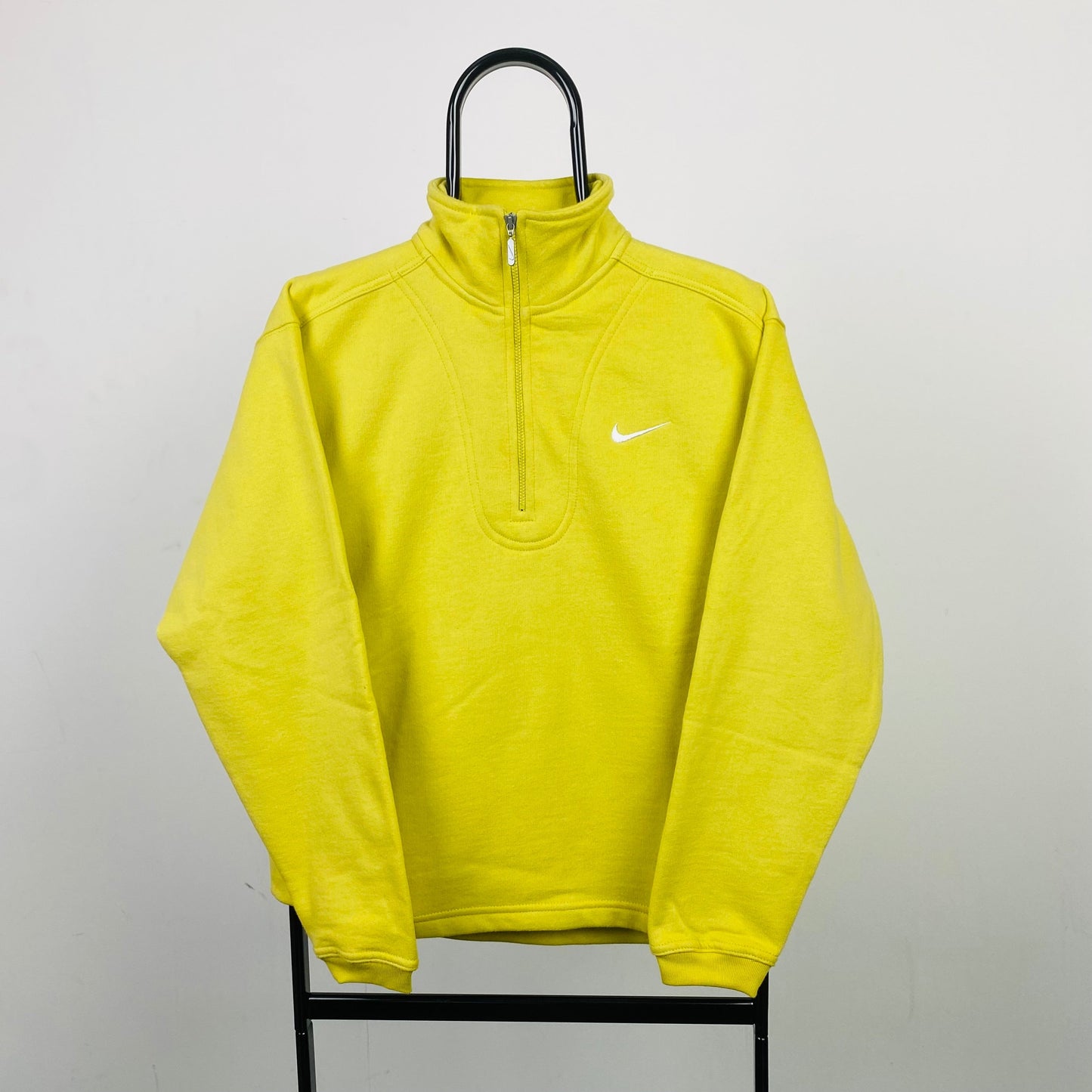 90s Nike 1/4 Zip Sweatshirt Green XS