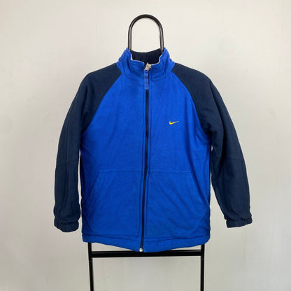 90s Nike Reversible Puffer Jacket Blue XS