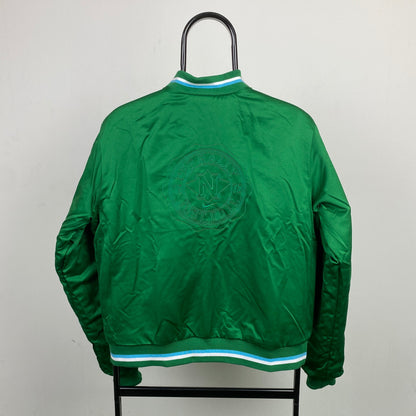00s Nike Reversible Varsity Jacket Blue Large