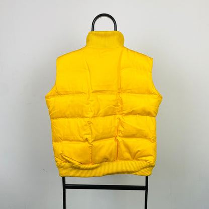 Vintage Nike Gilet Puffer Jacket Yellow Large