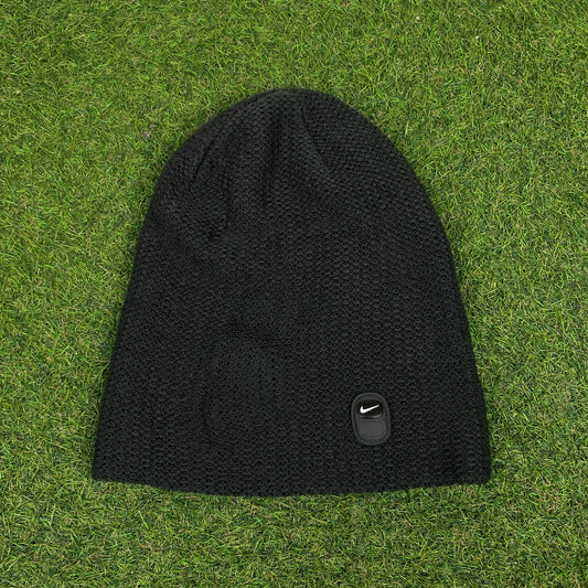 00s Nike Presto Knit Beanie Hat Black